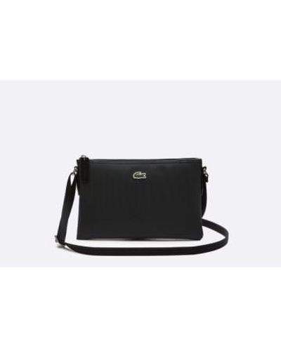 Lacoste Pique slimline satchel schwarz