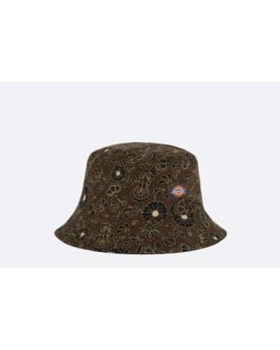 Dickies Ellis bucket hat floral aop dark - Marron