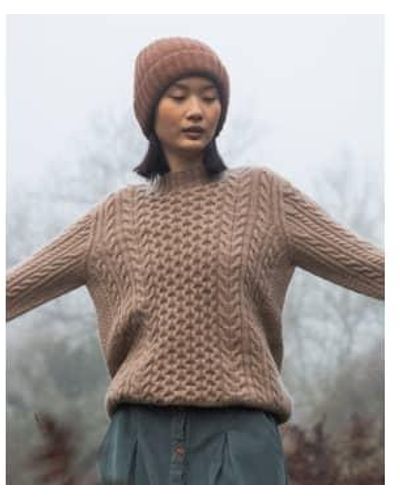 Beaumont Organic Aw23 Serena Lambswool Knitted Jumper - Brown