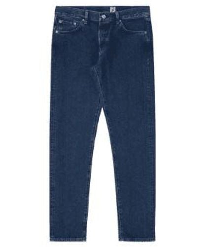 Edwin Made In Japan Slim Tapered Left Hand Jeans Blue Akira Wash