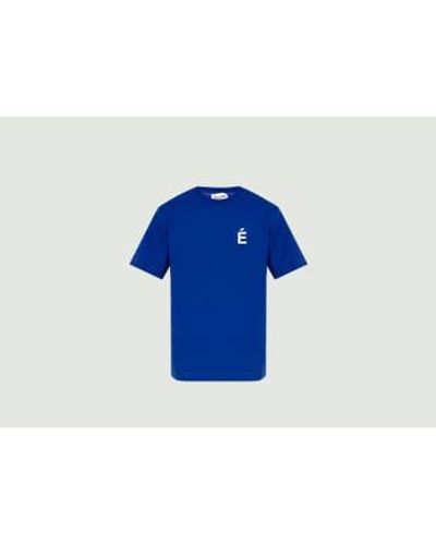 Etudes Studio Wonder Patch T -Shirt - Blau