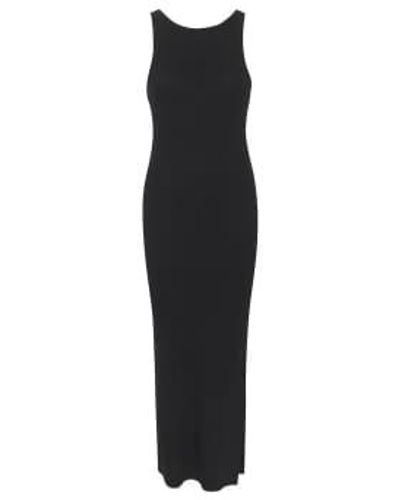 Gestuz Drewgz Sleeveless Reversible Long Dress Xs - Black