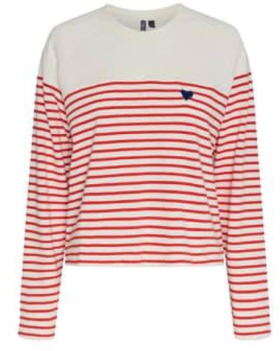 Pieces Pcmian Sweatshirt M - Red