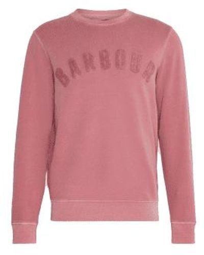 Barbour Gewaschenes vorbereitung logo sweatshirt verblasst - Pink