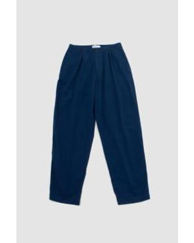 Universal Works Oxford Ii Pant Navy Summer Canvas 28 - Blue