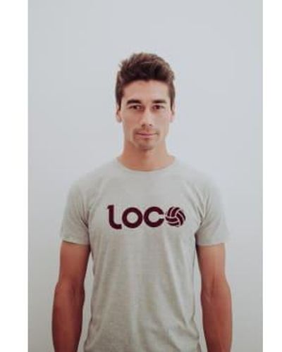 Loco Esencia t-shirt & bourgogne - Gris