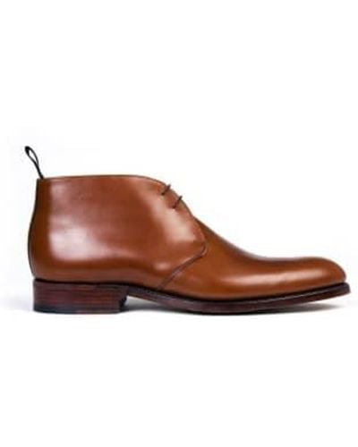 Sanders Monaco Boots In Veal Leather 40 - Brown