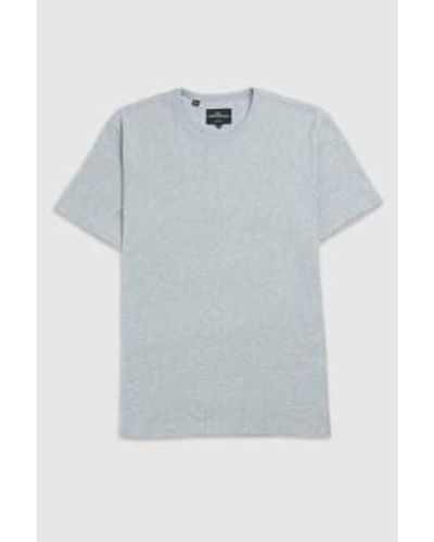 Rodd & Gunn Rodd And Gunn Fairfield Linen Blend T Shirt In Ash Pp0492 - Blu