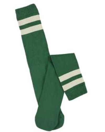 Escuyer Ecru Tube Socks 36-45 - Green