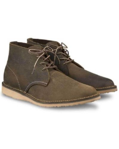 Red Wing Olive Brown Weekender Chukka Boot - Green