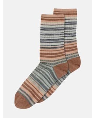 mpDenmark Naja Ankle Socks Copper 37-39 - Grey
