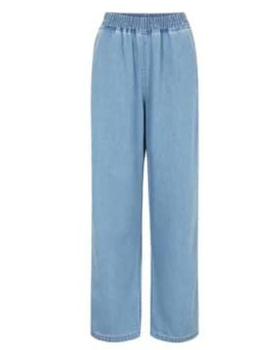 SOFT REBELS Sremila Light Wash Trousers Xs - Blue