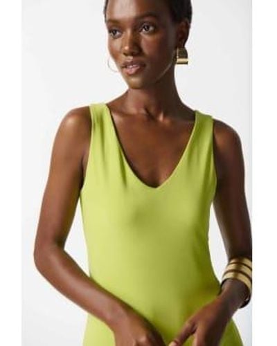 Joseph Ribkoff Asymmetrical Sleeveless Dress 12 - Green