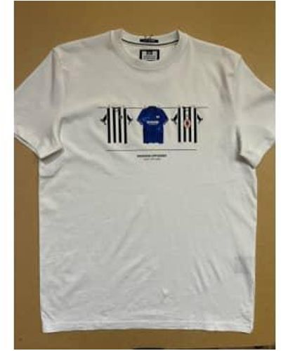 Weekend Offender Newcastle united washing line t-shirt en blanc - Gris