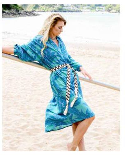 The Aloft Shop Aloft Maxine Summer Shirt Dress - Blu