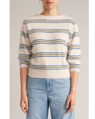 Bellerose Stripe A Dature Knit Sweater Multi / Xs - Gray