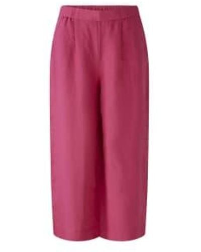 Ouí Linen Trousers Uk 10 - Pink