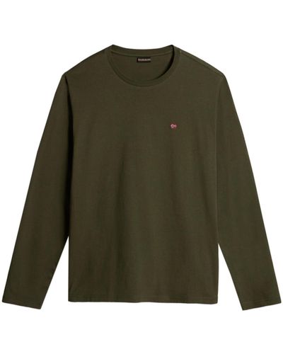 Napapijri Salis Long Sleeve T-shirt - Green