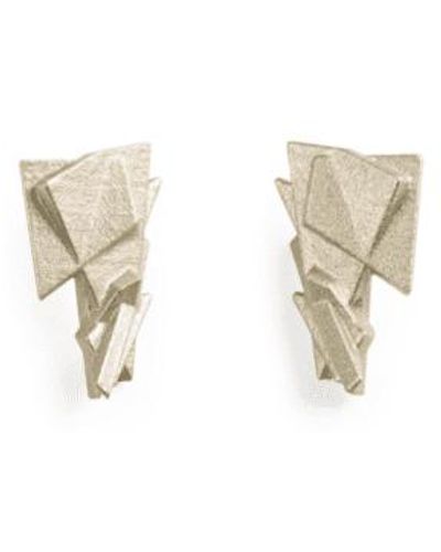 Maison 203 3D Printing Fragmented Earrings - Bianco