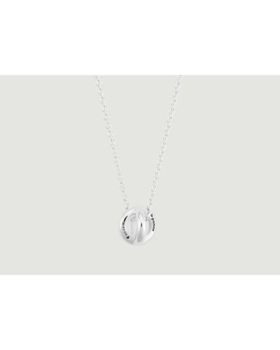 Le Gramme Necklace Interlaced The 1gr U - White
