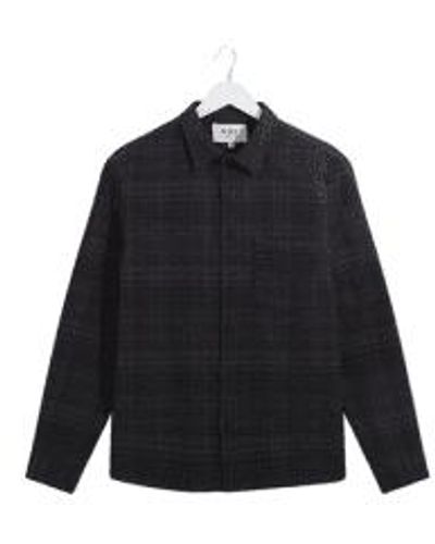 Wax London Shelly LS Camisa en Mesh Revise Charcoal - Negro