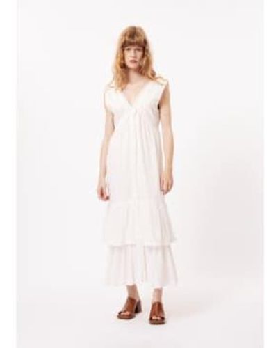 FRNCH Cleda Dress Blanc / Xs - Pink