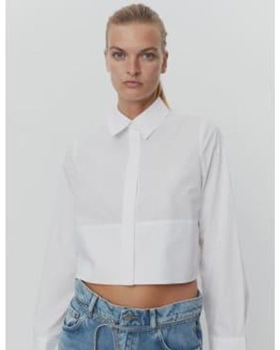Day Birger et Mikkelsen Maddox Solid Cotton Shirt 36 - Gray