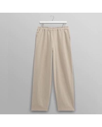 Wax London Campbell pantalon lin / coton naturel - Neutre