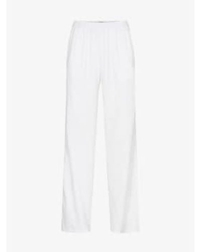 Levete Room Naja 7 Linen Trousers White - Bianco