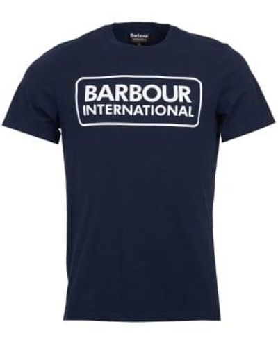 Barbour International Essential Large Logo T-shirt - Blue