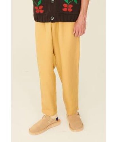 YMC Alva Skate Trousers Sand Xs - Yellow