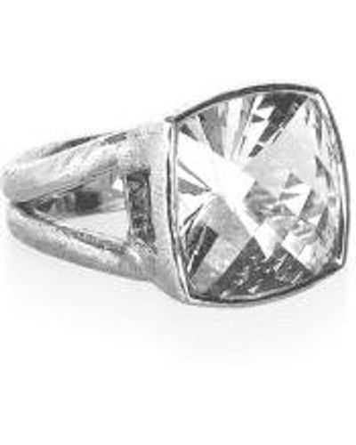 Renné Jewellery Quartz Iris Ring R - White