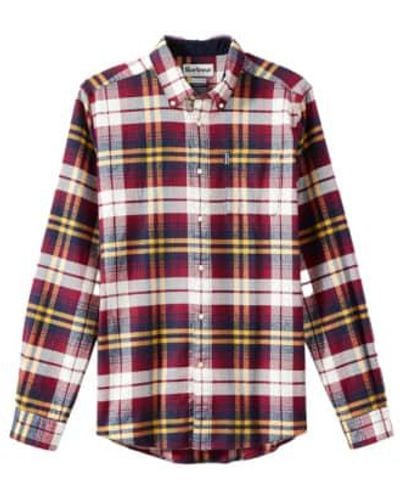 Barbour Castlebay Check Shirt - Rosso