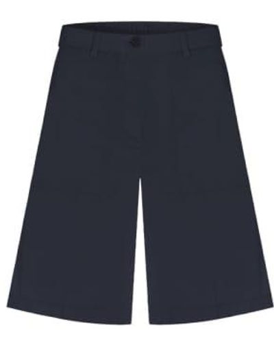 Cashmere Fashion Cambio Cotton Mix Bermuda Short Stella Xs / - Blue