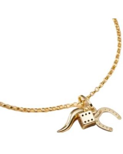 Posh Totty Designs Lucky Charms Bracelet 9ct - Metallic