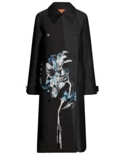 Stine Goya Manteau wessi fleur glacée - Noir