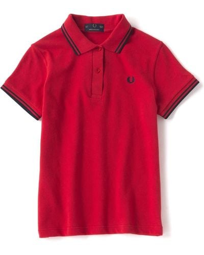 Fred Perry Red Twin Tipped G12 872 S Shirt