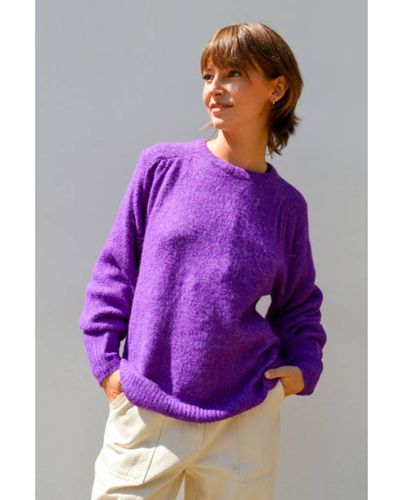 Ichi Kamara Purple Sweater