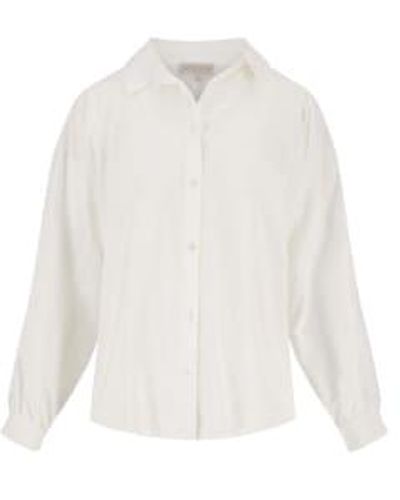 Zusss Blouse With Wide Sleeves Medium - White