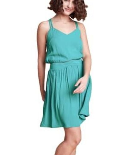 Louizon Viscose Keaton Dress Size 1 Small /blue - Green