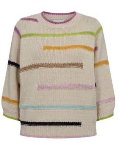 Numph Nuiga Birch Sweater Xs - Gray
