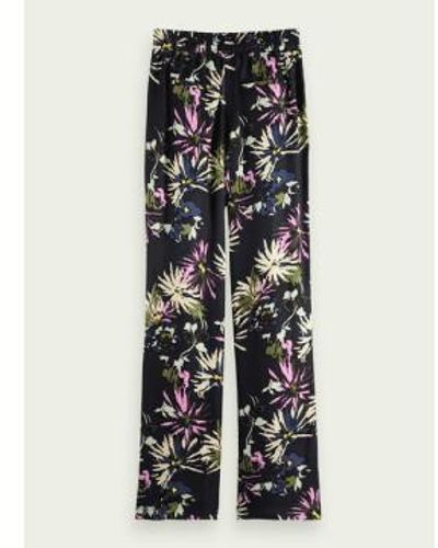 Maison Scotch Printed Silky Trouser - Multicolore