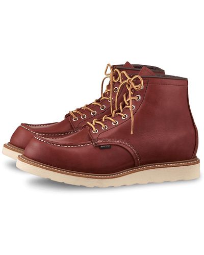 Red Wing Red Wing 8864 Gore-tex Heritage Work 6" Moc Toe Boot Russet Taos - Multicolour