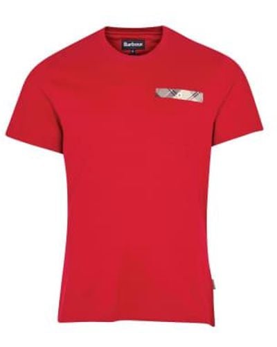 Barbour Durness Pocket Tee Xl - Red