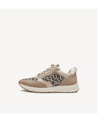 Tamaris Leopard Print Sneakers 37 - Natural