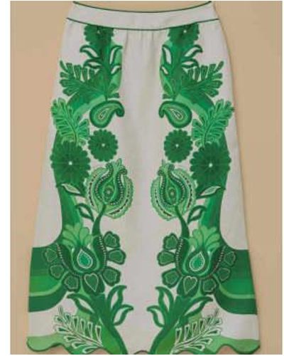 FARM Rio - Festival Midi Skirt - - S - Green