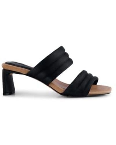 Shoe The Bear Satin Sylvi Padded Strap Sandals 38 - Black