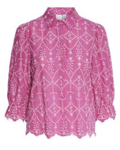 Y.A.S Framboise chemise malia - Rose