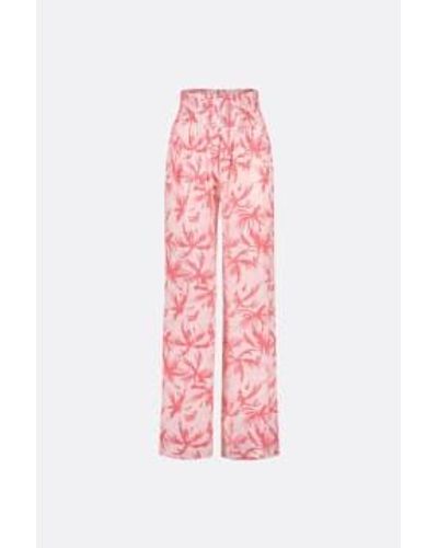 FABIENNE CHAPOT Palmeraie Printed Palapa Pants 36 - Pink