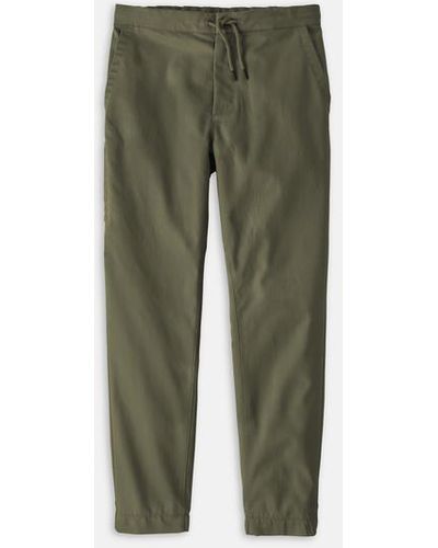 Patagonia Twill Traveller Pant In Industrial Green